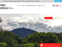 Tablet Screenshot of fincamystica.com